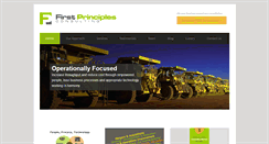 Desktop Screenshot of firstprinciplesconsulting.com
