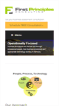 Mobile Screenshot of firstprinciplesconsulting.com
