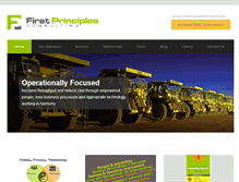 Tablet Screenshot of firstprinciplesconsulting.com